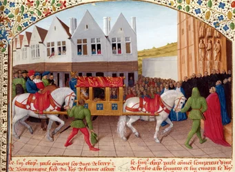 Arrival of Emperor Charles IV at the Basilica St. Denis in 1378, from 